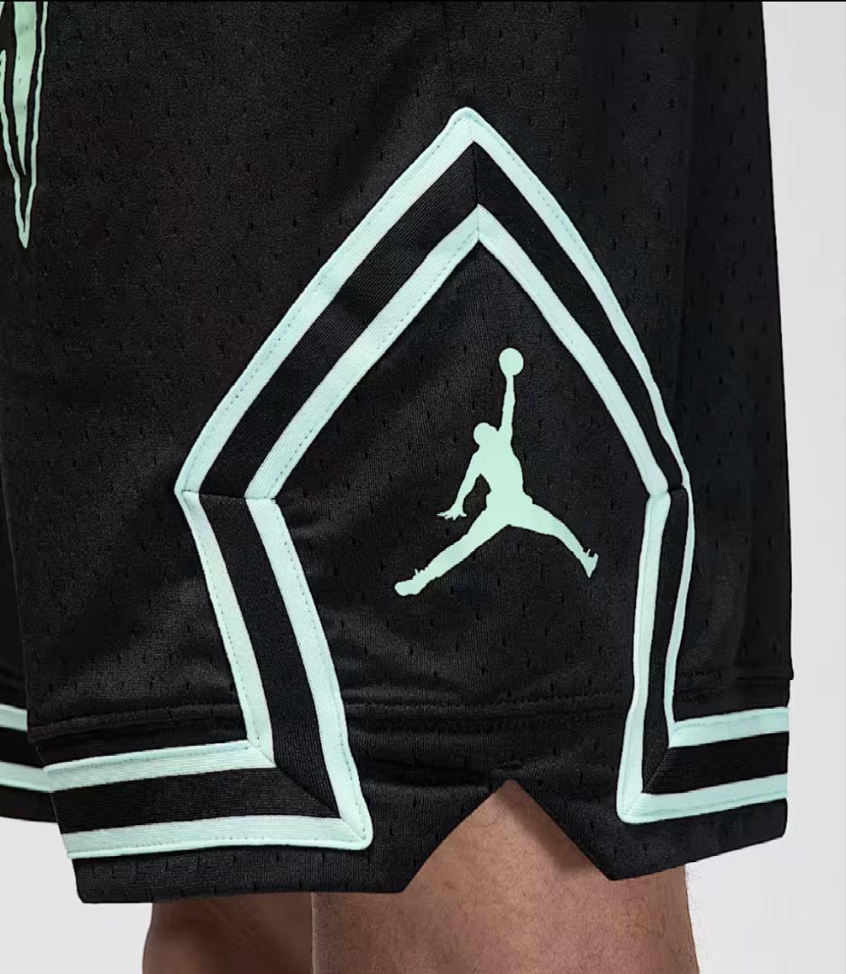 FLIGHTロゴ バスケットボールパンツ M 黒/ミント JORDAN