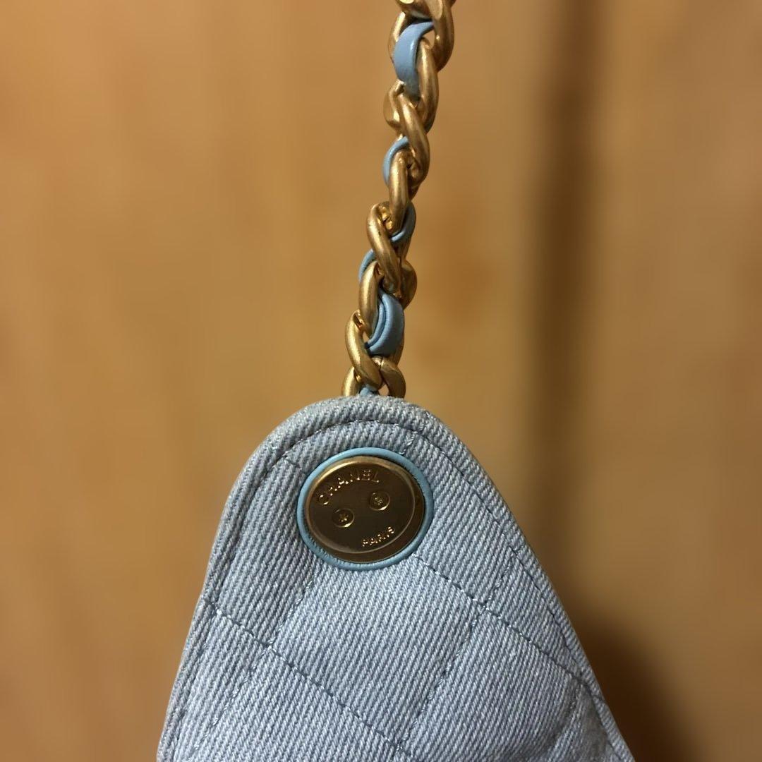 デニムキルティング ショルダーバッグ