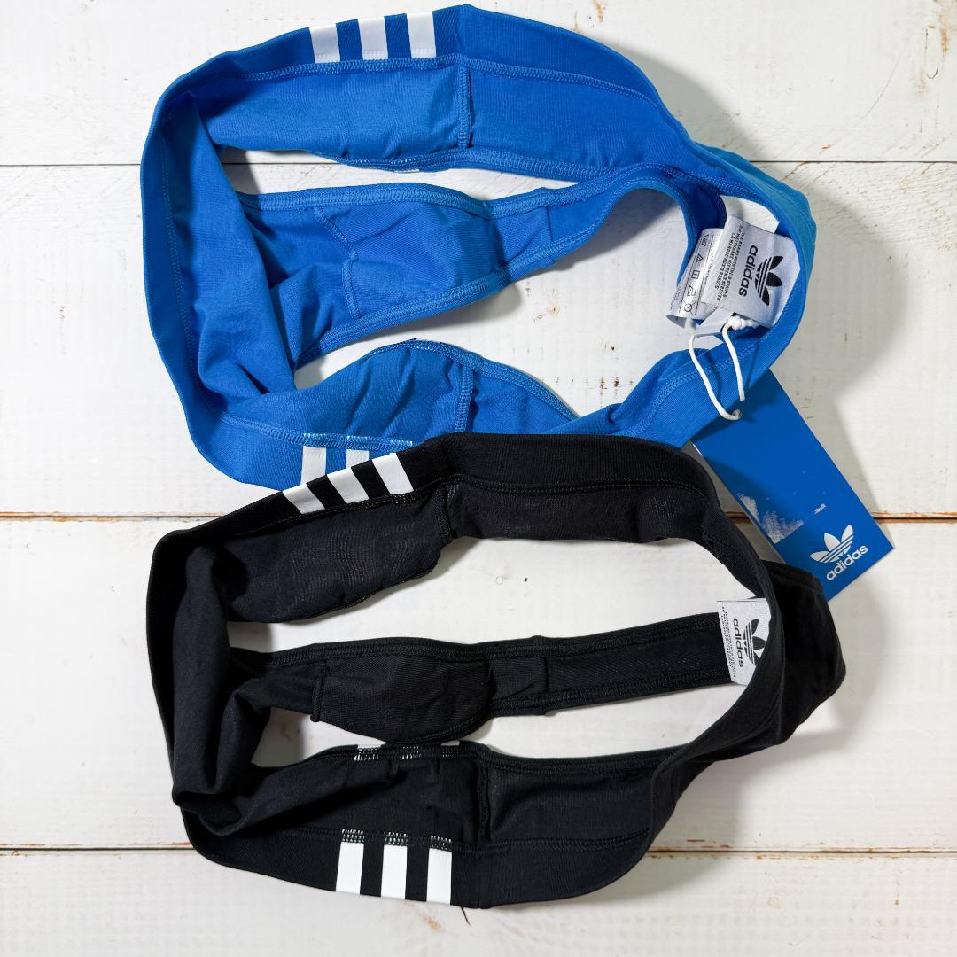 adidas アディダス インナー Tバック Blue/Black 海外L