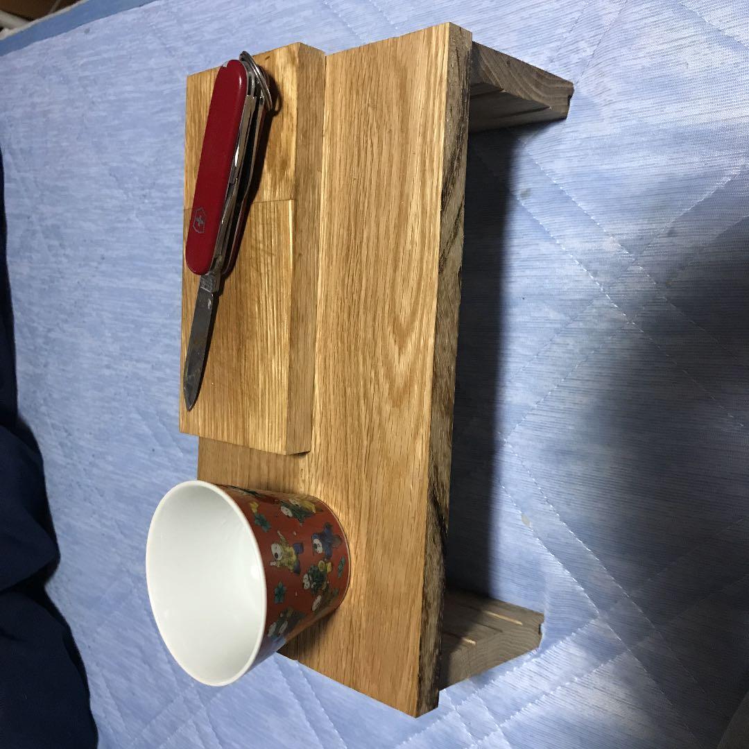 建築工房の手作りナラ材ローテーブル2台+まな板3点セット+