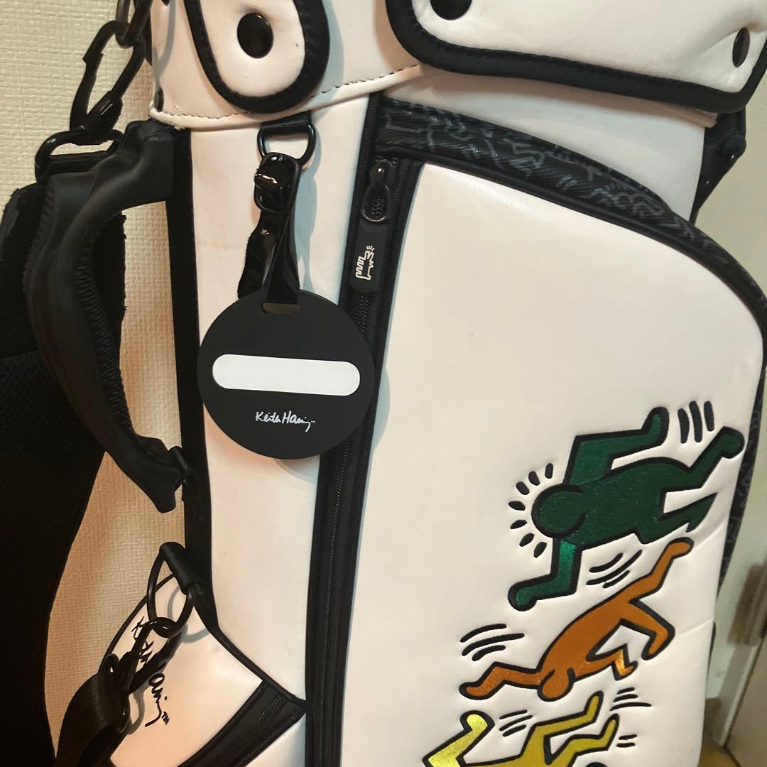 Keith Haring キャディバッグ ホワイト　パターカバーおまけ