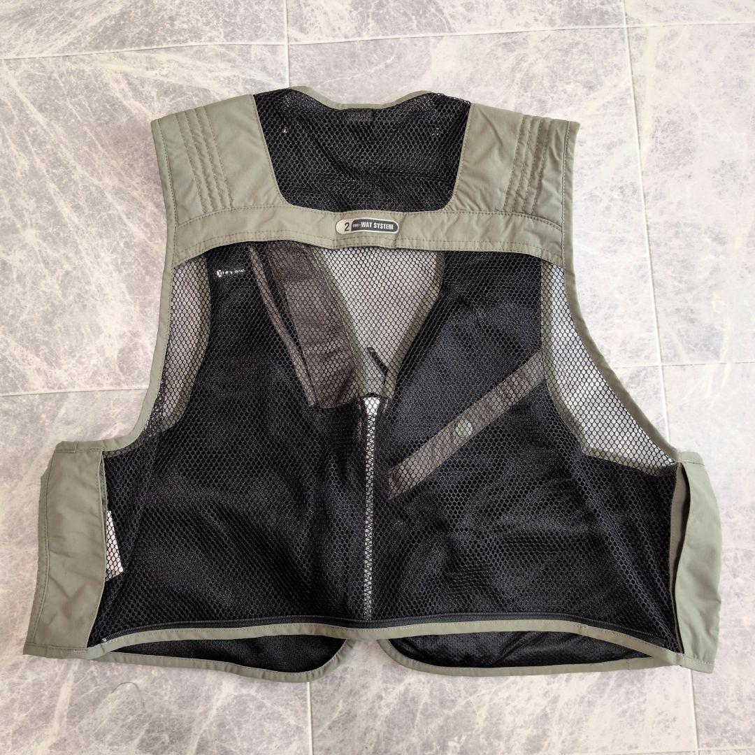 【極美品】シマノ VE-032J フィッシングベスト L 2WAY メッシュ
