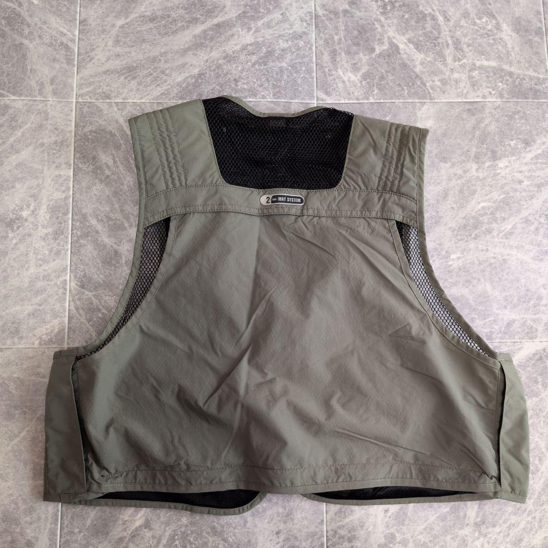 【極美品】シマノ VE-032J フィッシングベスト L 2WAY メッシュ
