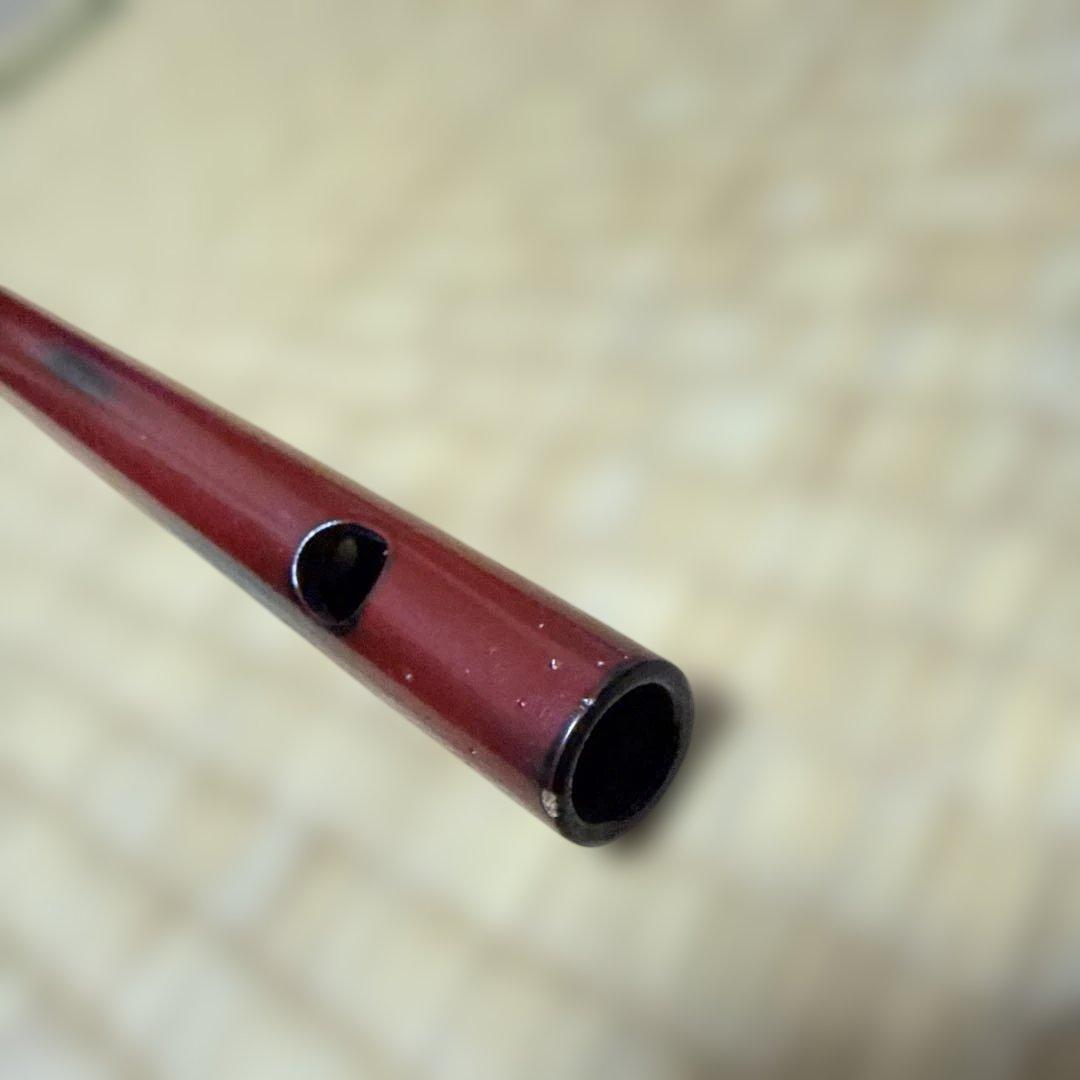 篠笛(しの笛)横笛 蝴蝶 紅紫檀 7穴 1.5本調子