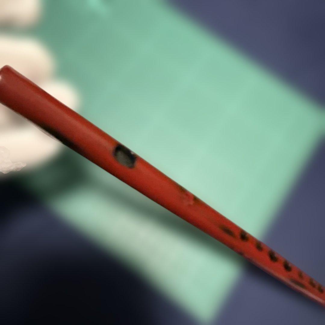 篠笛(しの笛)横笛 蝴蝶 紅紫檀 7穴 1.5本調子