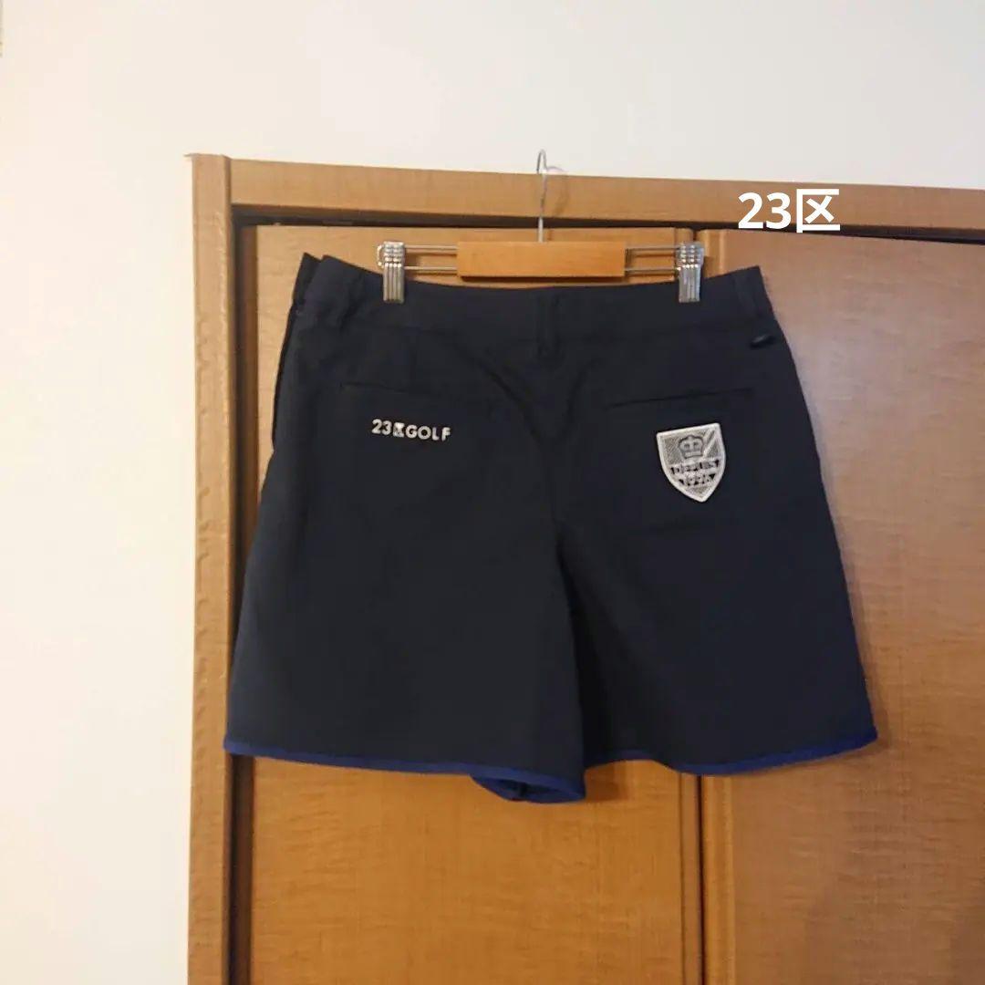 新品　23区　レディース　ゴルフ　ショートパンツ キュロット ネイビー M