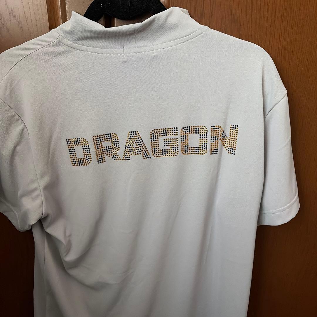 ダンスウィズドラゴン　刺繍グレーシャツ