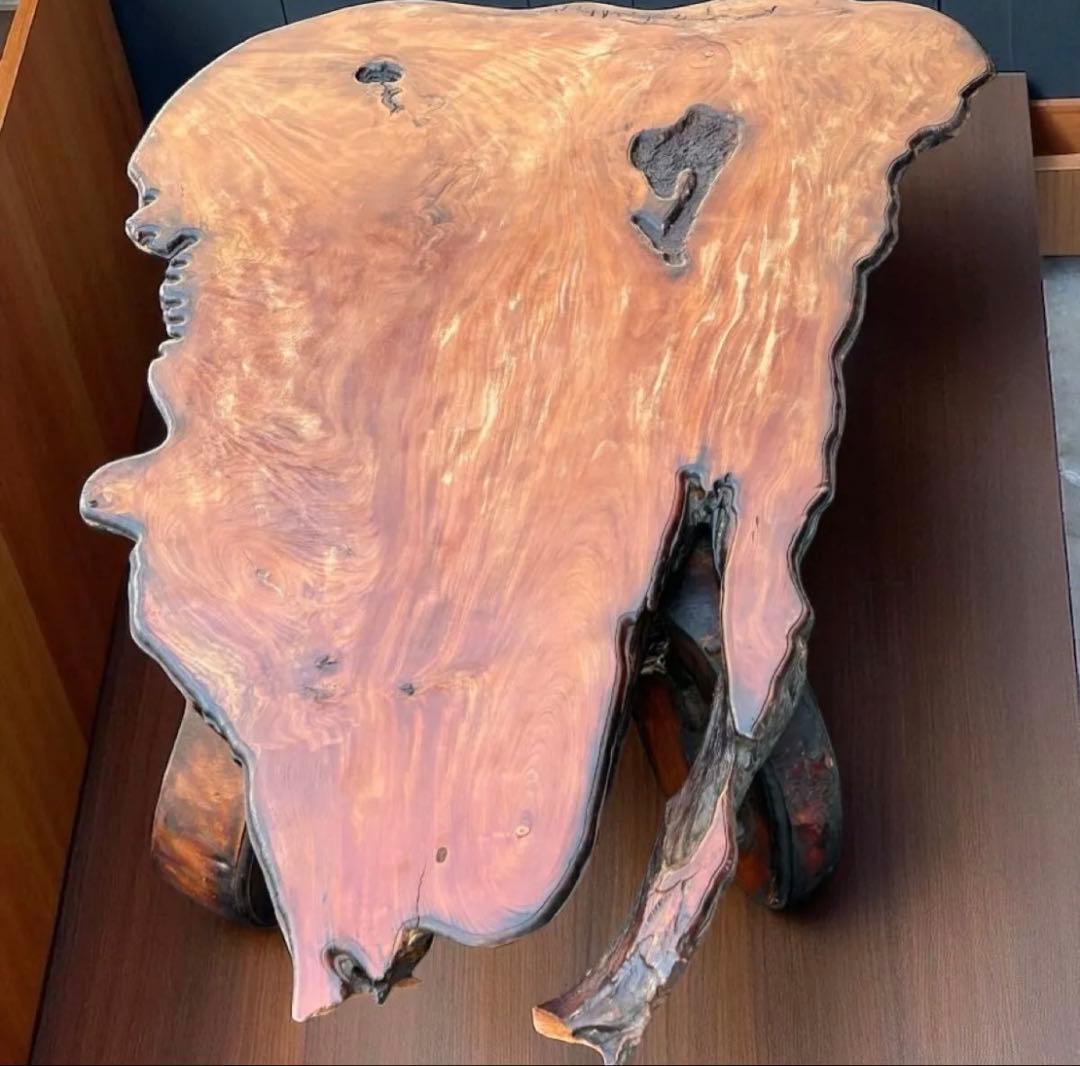 一点物❣️送料無料✨天然木 無垢 一枚板 座卓 アート家具 128cm 和モダン
