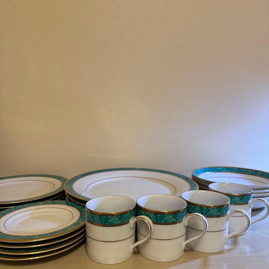 Ashford 食器セット 20点　エメラルドグリーン