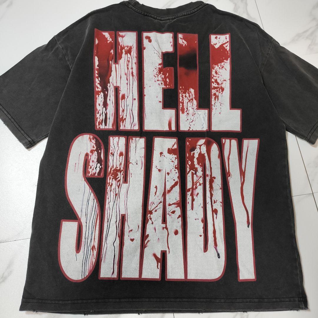 EMINEM giant HELL SHADY 鍼治療 ダメージ加工Tシャツ M