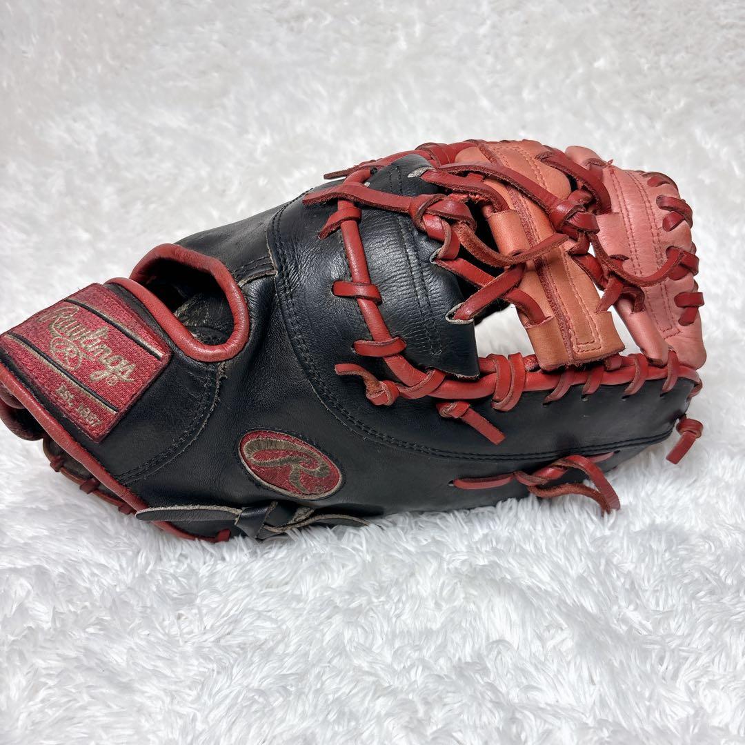 Rawlings 軟式用　ファーストミット　プロモデル　USA グローブ　黒　赤