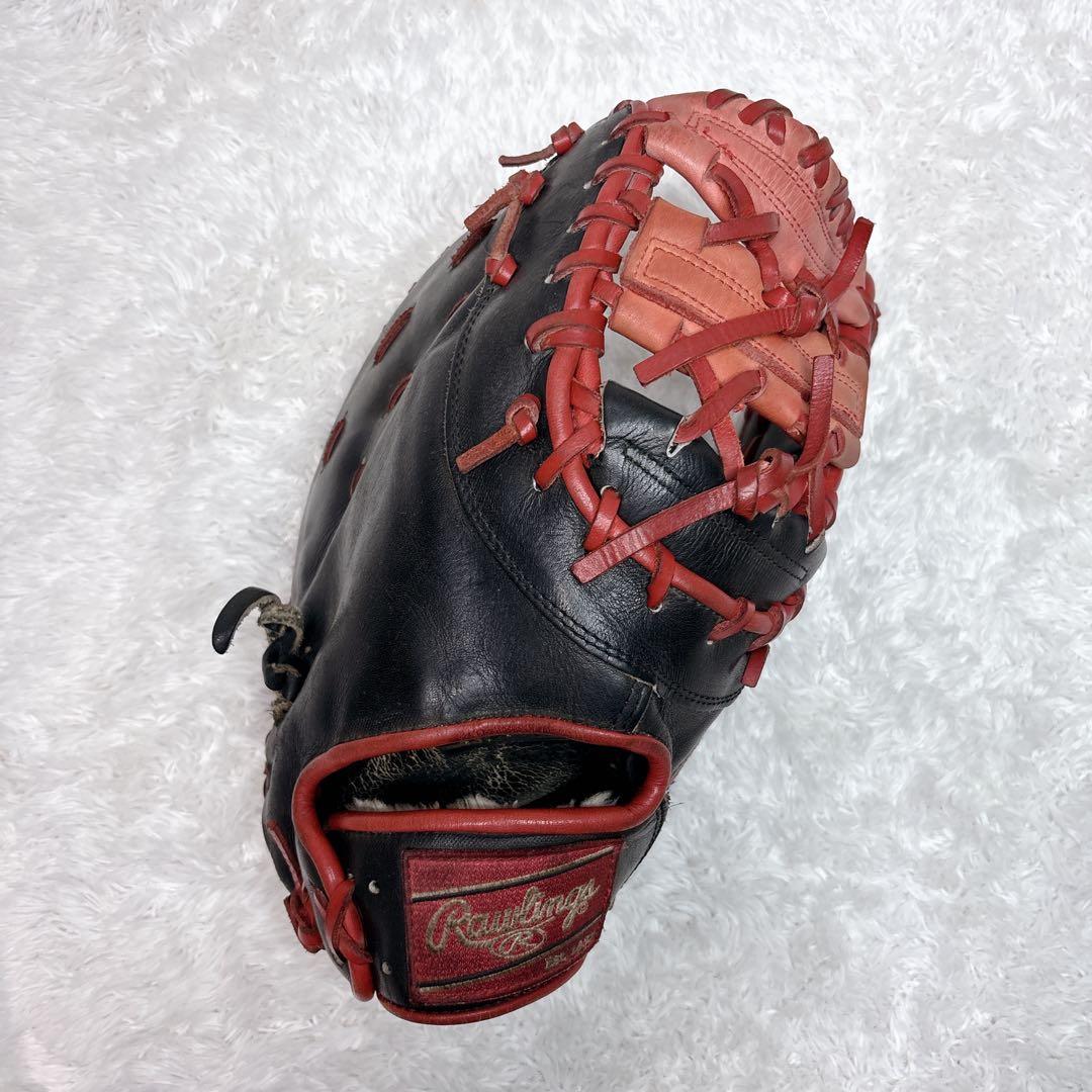 Rawlings 軟式用　ファーストミット　プロモデル　USA グローブ　黒　赤