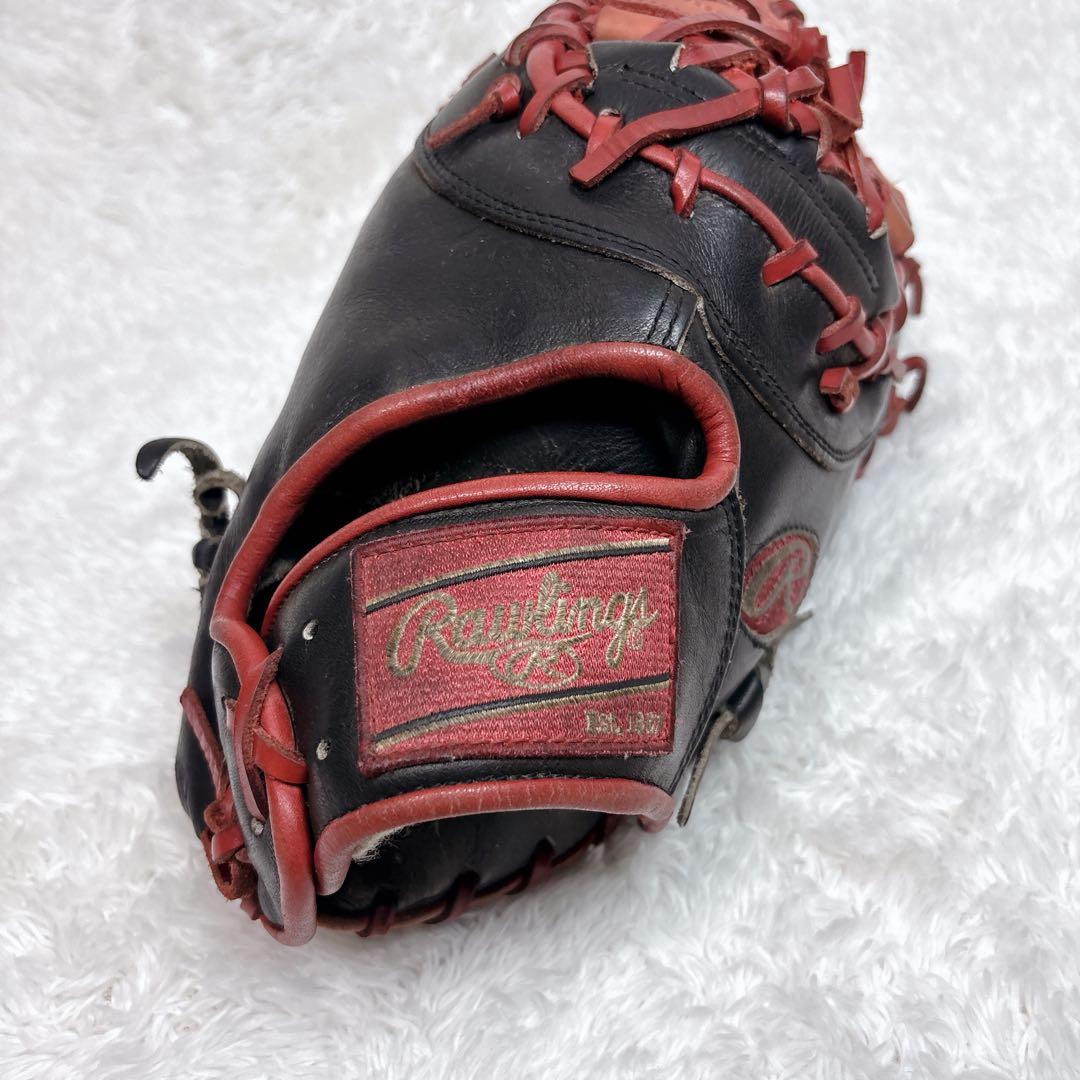 Rawlings 軟式用　ファーストミット　プロモデル　USA グローブ　黒　赤