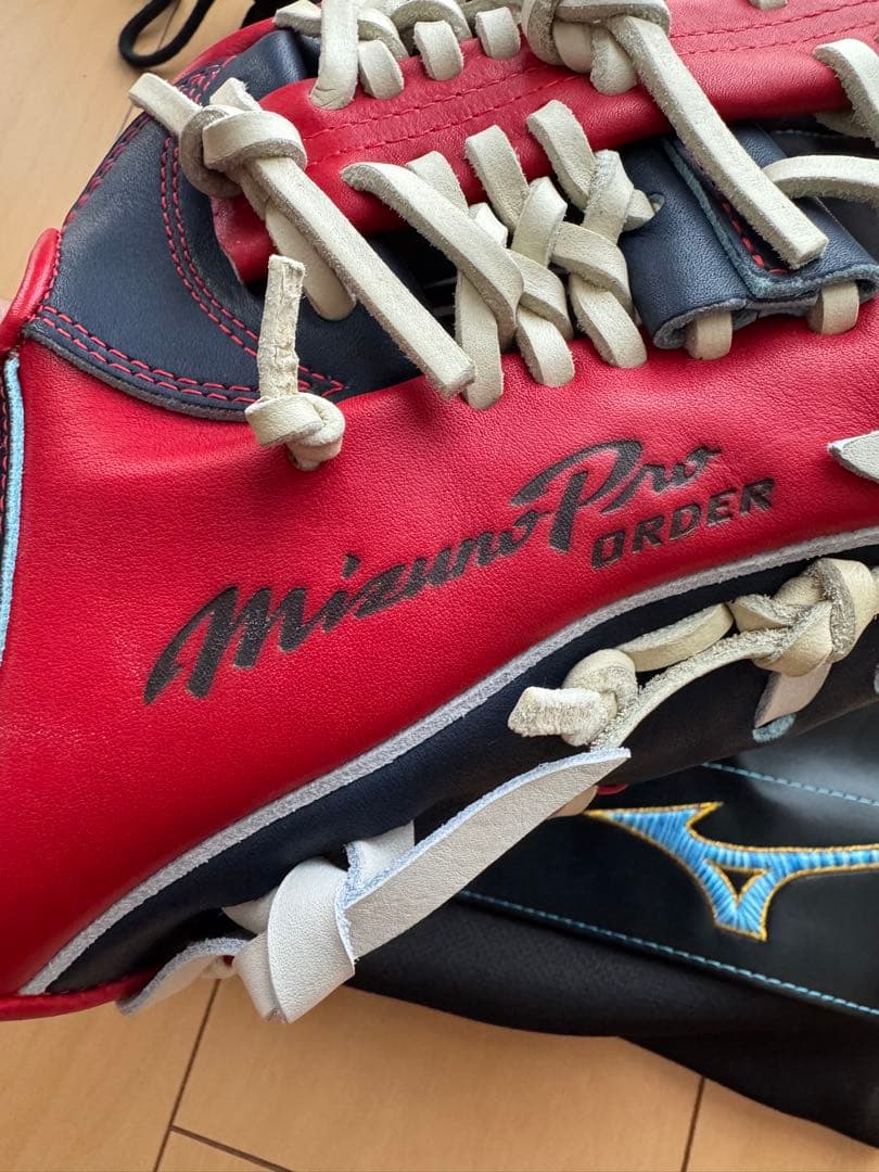 【最終値下げ】Mizuno Pro ダイバーシティブルー　軟式　内野手用　グラブ