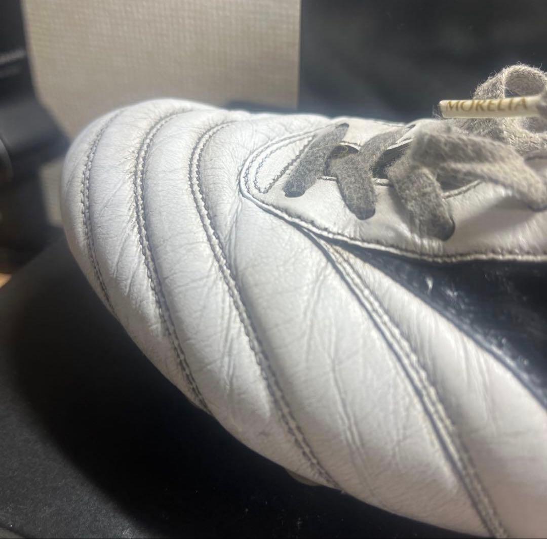Mizuno Morelia サッカーシューズ ホワイト/ブラック正規箱付き