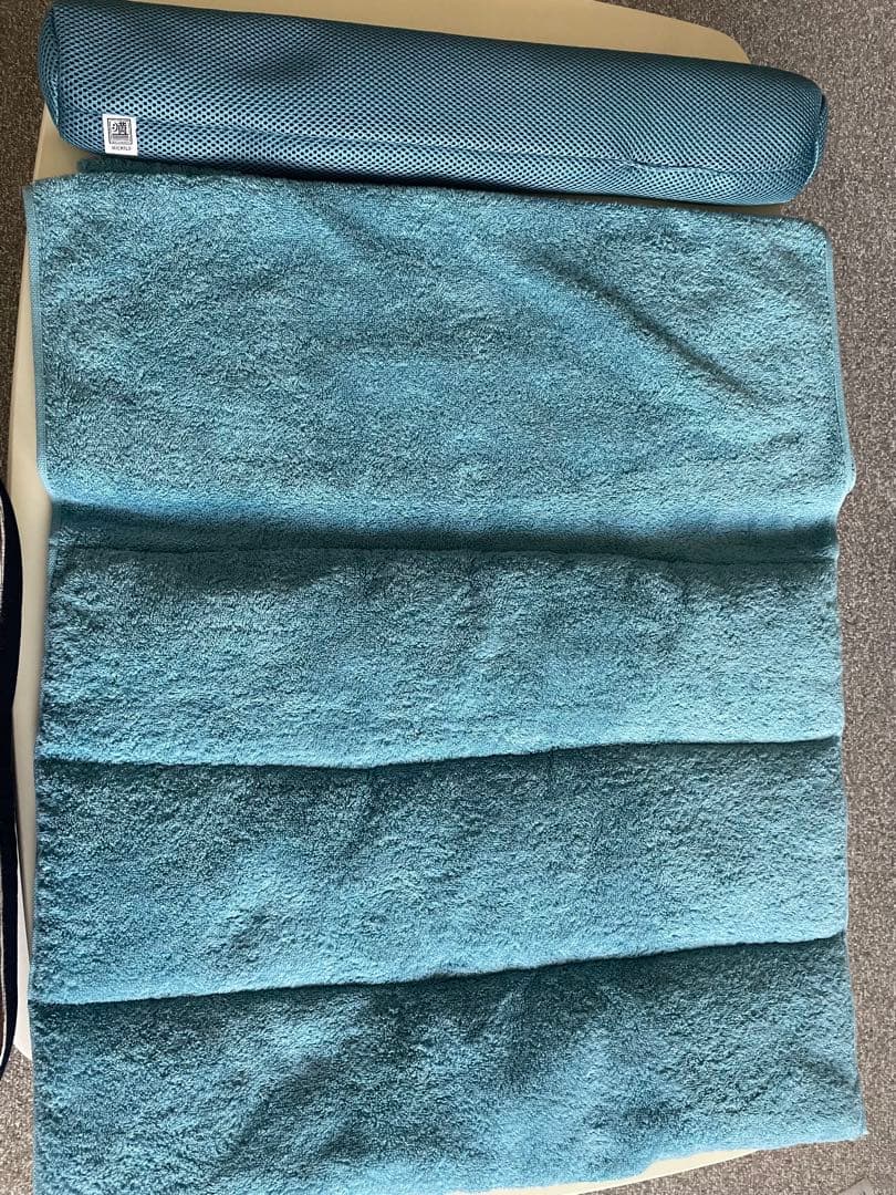 今治睡眠用タオル2 コバルトブルー　青