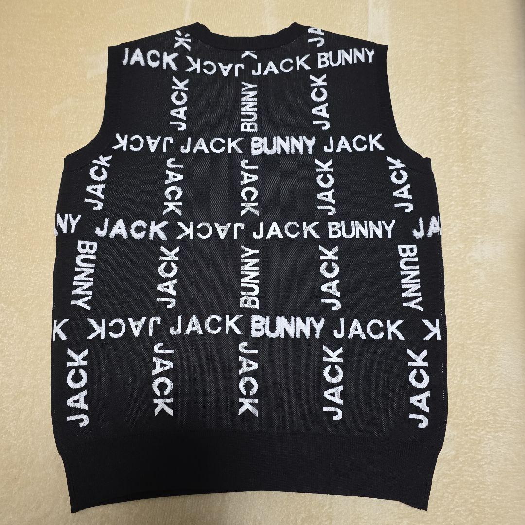 BUNNY JACK ブラック ロゴ入りベスト Mサイズ