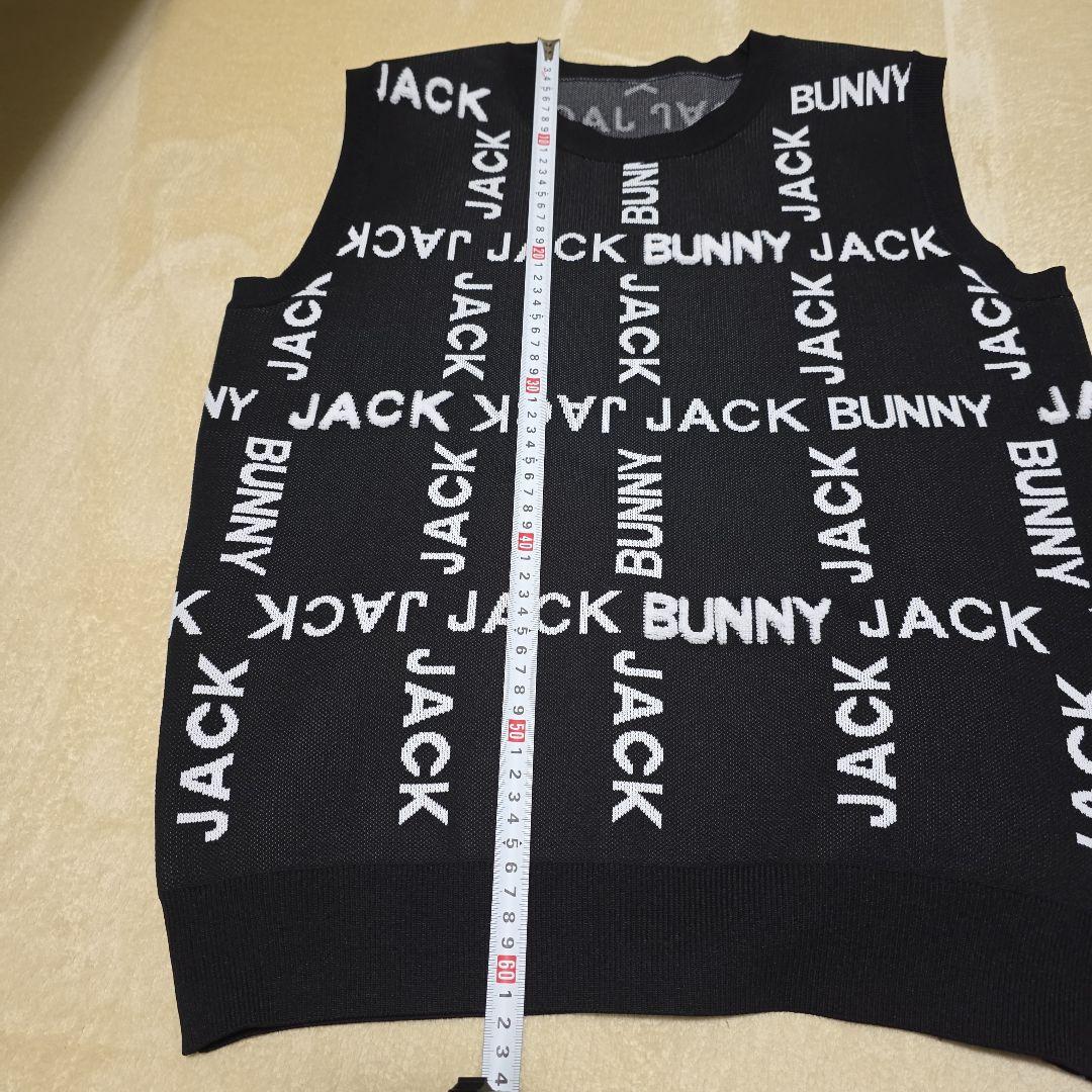 BUNNY JACK ブラック ロゴ入りベスト Mサイズ