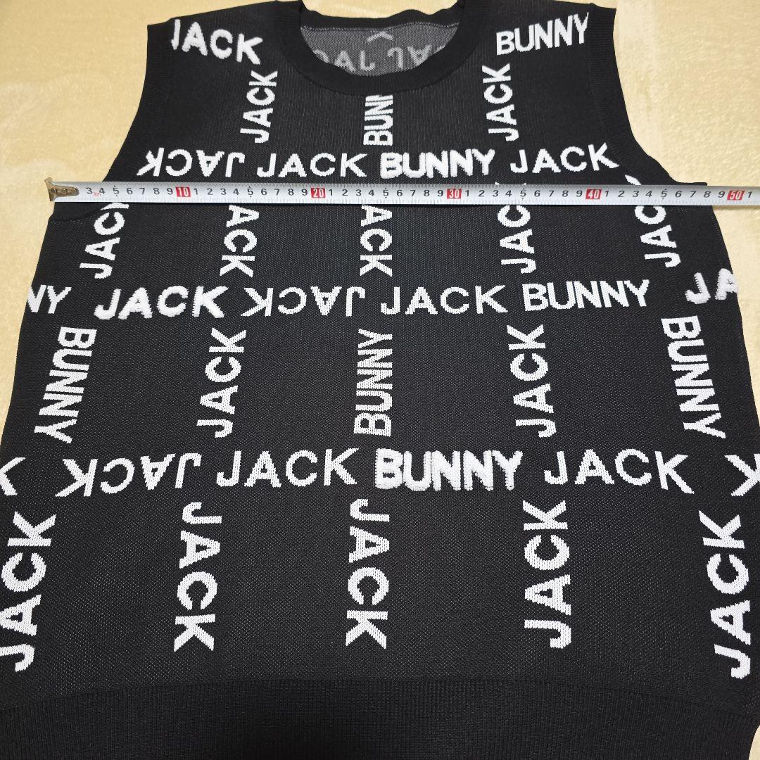 BUNNY JACK ブラック ロゴ入りベスト Mサイズ