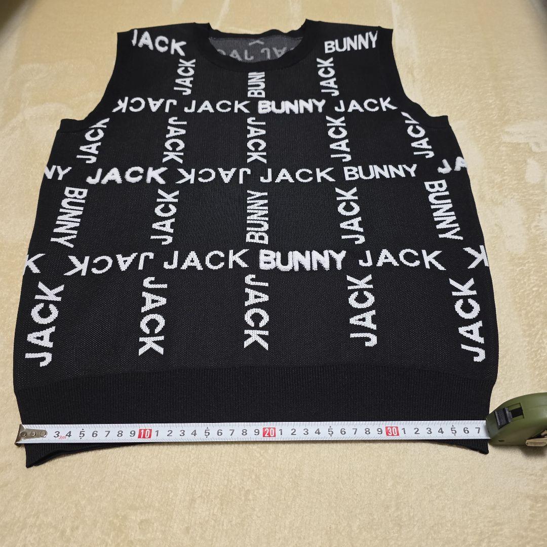 BUNNY JACK ブラック ロゴ入りベスト Mサイズ