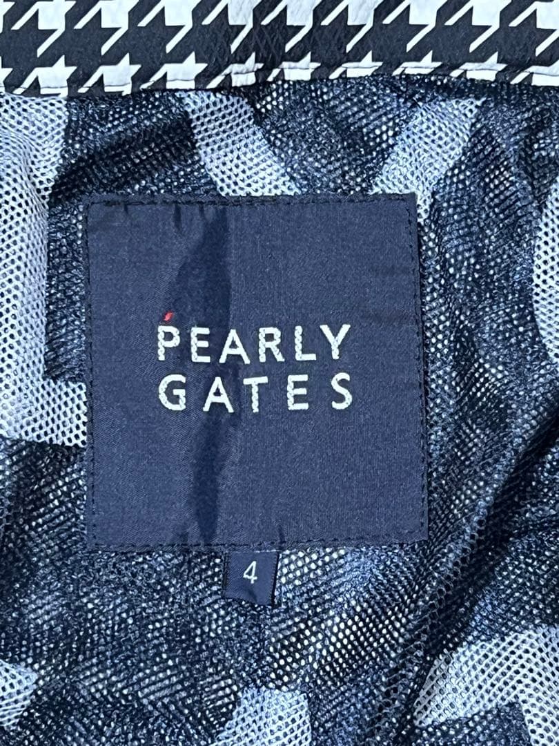 美品 PEARLY GATES 千鳥 ジャケット ゴルフウェア サイズ4