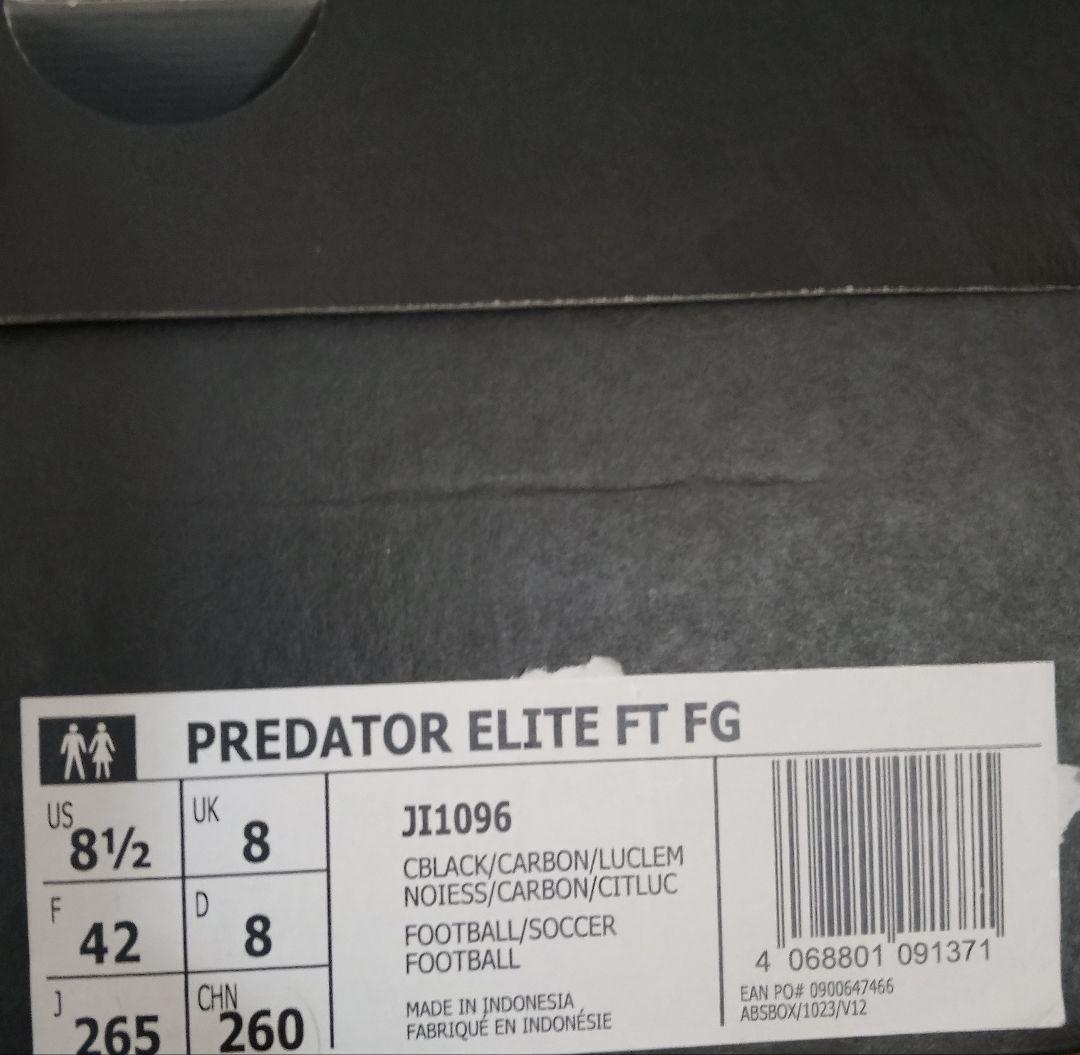 プレデター ELITE FT FG　26.5cm JI1096
