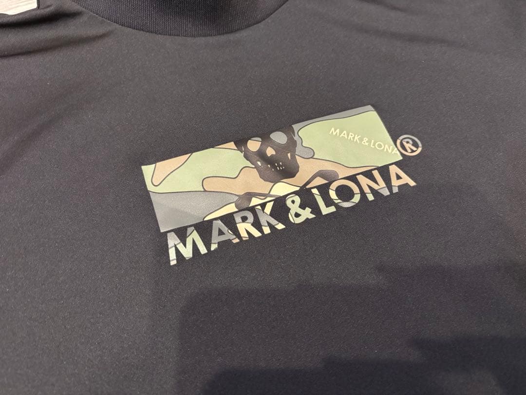 【美品】MARK&LONA マーク＆ロナ メンズシャツ ブラック Tシャツ