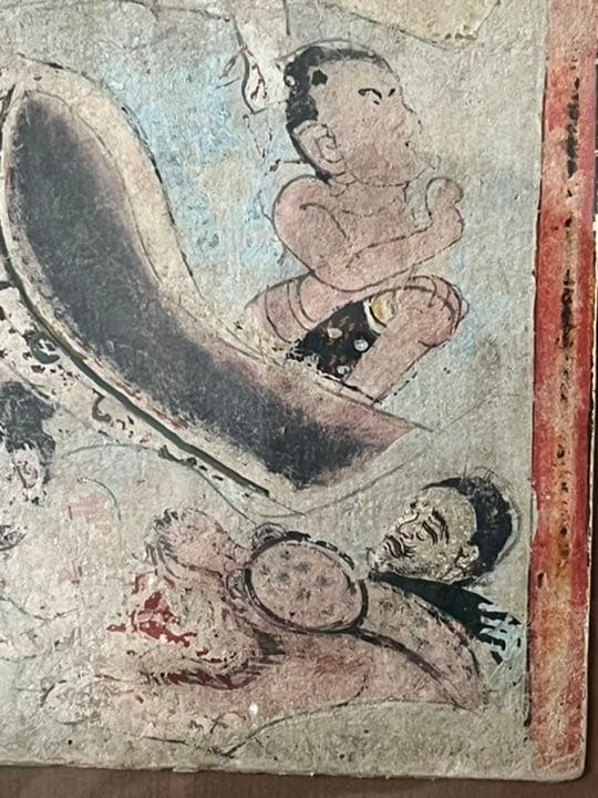 タイ アユタヤ時代（18世紀頃）の古い絵画