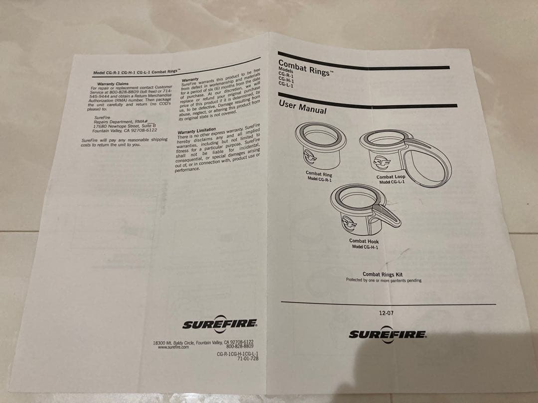 m*4様 SUREFIRE 6P LASER PRODUCTS +LED +RI