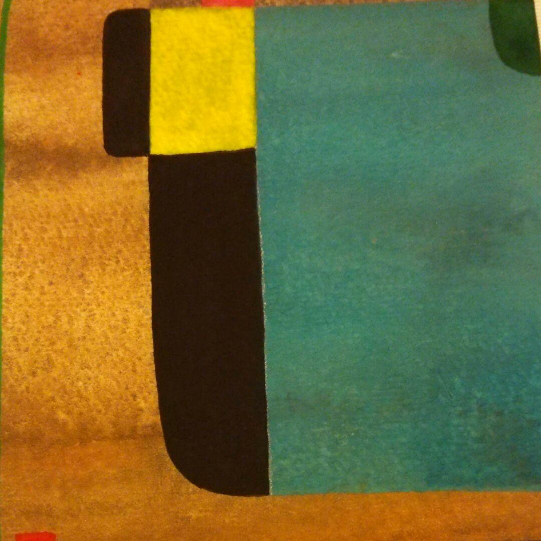 水彩画「幸福なコンポジション　6」