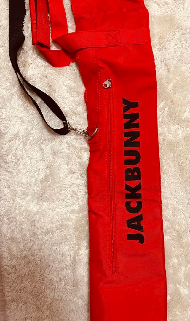 【美品】JACK BUNNY ゴルフクラブケース　赤