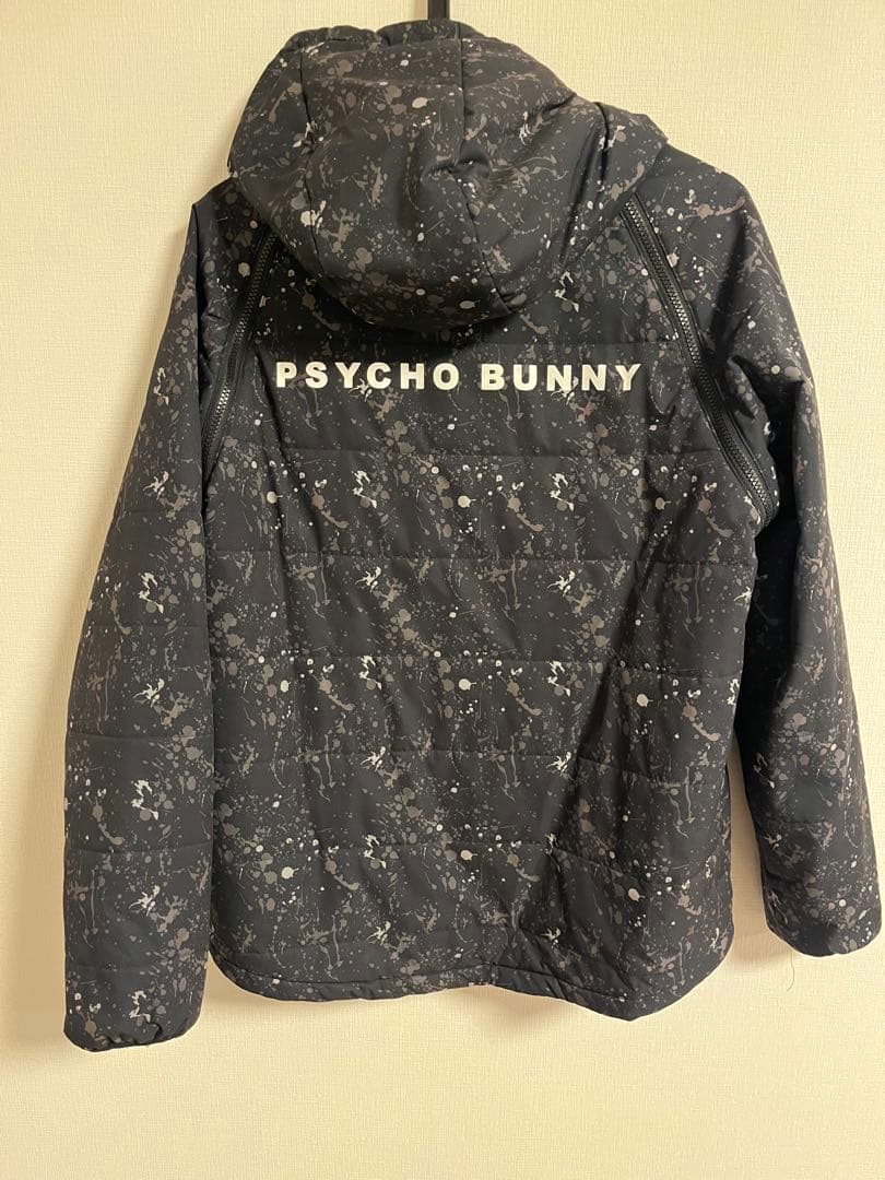 PSYCHO BUNNY 中綿ジャケット ブラック/グリーン