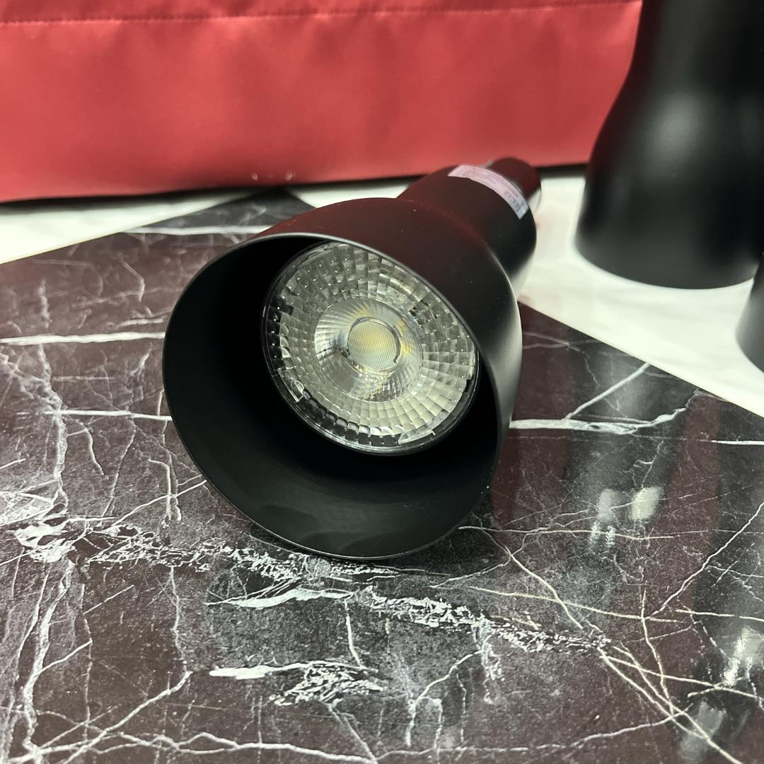 11個セット スポットライト E26 LED電球付 40W ダクトレール 黒