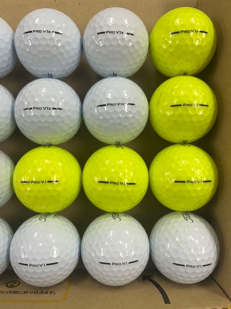 タイトリスト中古ゴルフボール　プロv1 v1x 25年ニューモデル