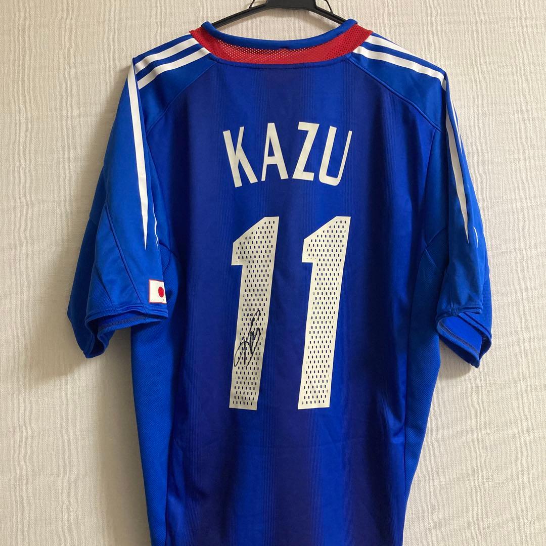 三浦知良 直筆サイン入り 日本代表ユニフォーム 2004年モデル Lサイズ