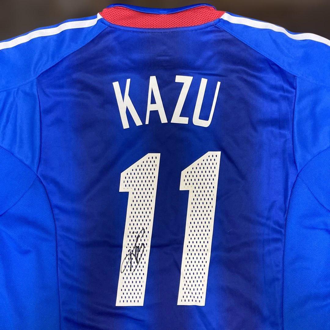 三浦知良 直筆サイン入り 日本代表ユニフォーム 2004年モデル Lサイズ