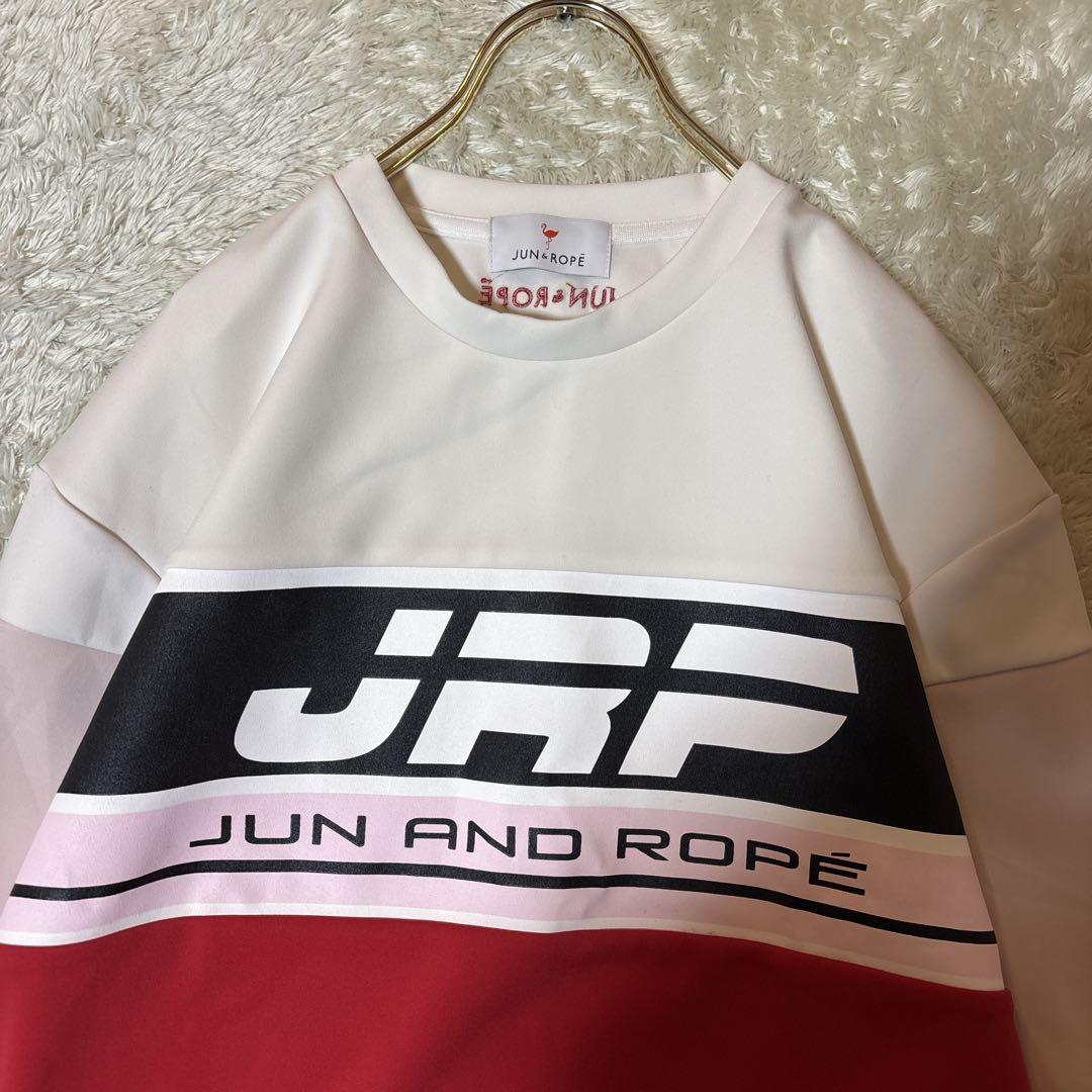 美品＊Jun & Ropeジュンアンドロペ フロントプリントプルオーバー日本製