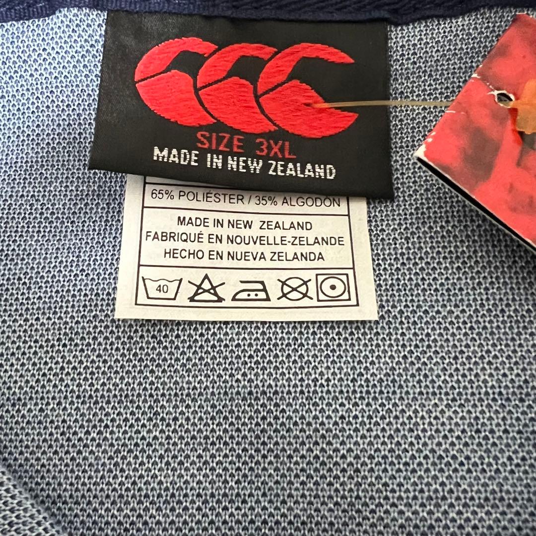 canterbury（カンタベリー） ラガーシャツ/3XL/ブルー