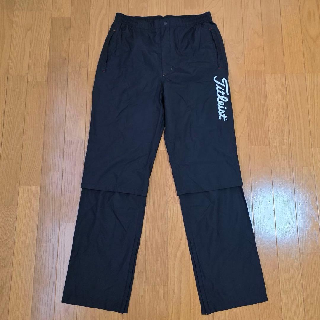 【きり】Titleist レインウェア セットアップ ホワイト/ブラックL