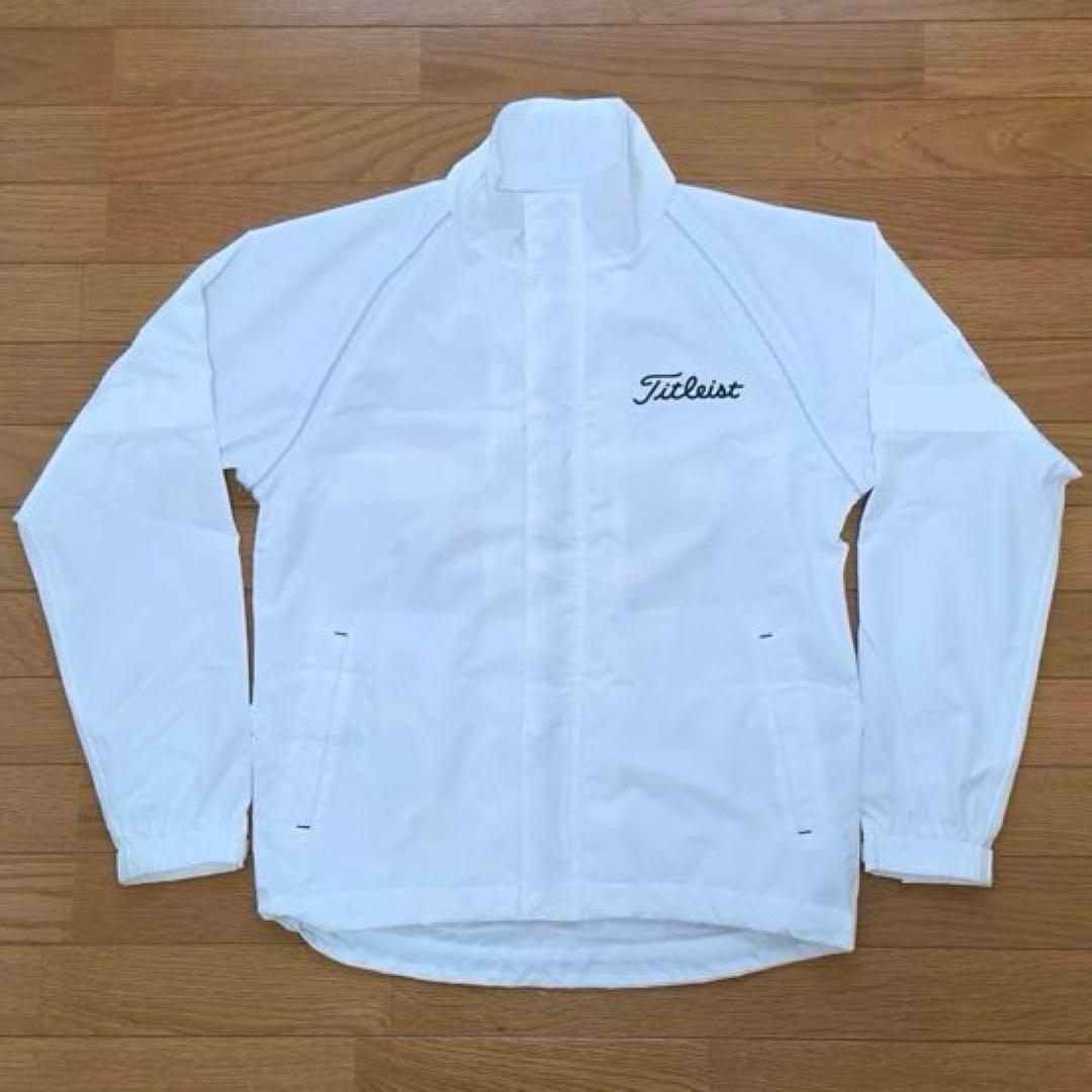 【きり】Titleist レインウェア セットアップ ホワイト/ブラックL