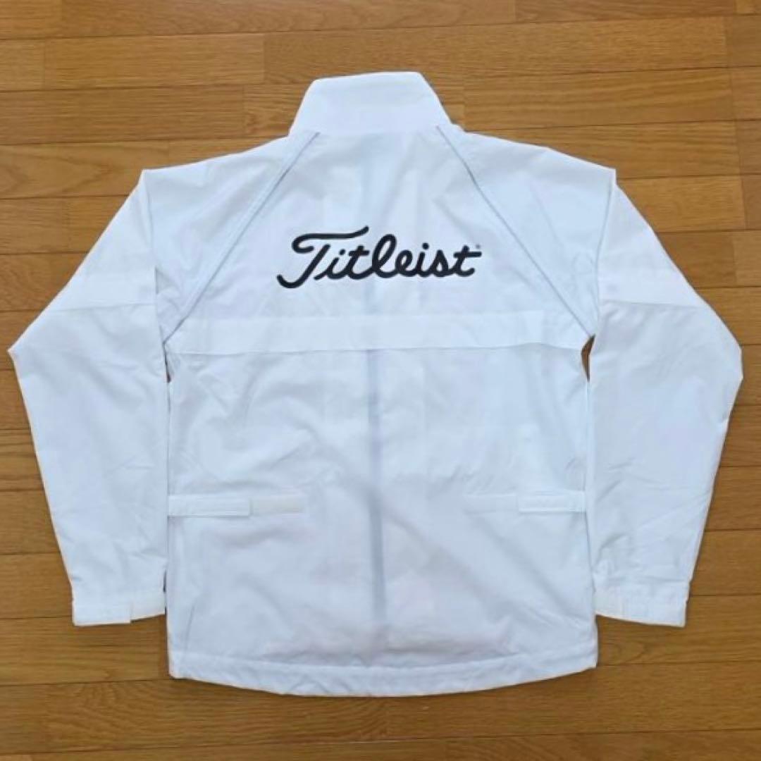 【きり】Titleist レインウェア セットアップ ホワイト/ブラックL