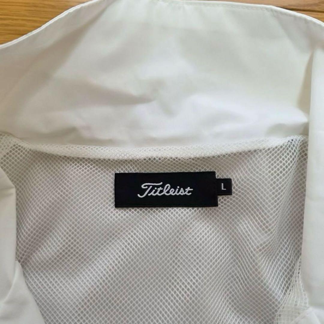 【きり】Titleist レインウェア セットアップ ホワイト/ブラックL
