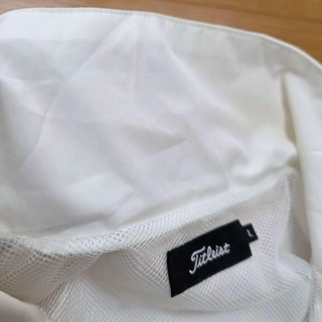 【きり】Titleist レインウェア セットアップ ホワイト/ブラックL