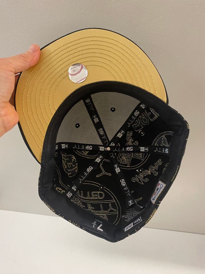 MLB【限定】ドジャース New Era 59FIFTY ブラック 刺繍キャップ