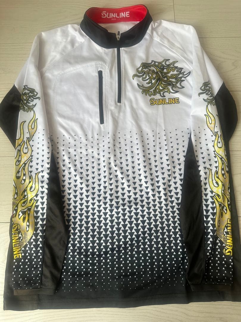 SUNLINE ハーフジップ シャツ　Lサイズ　サンラインSUW-04201CW