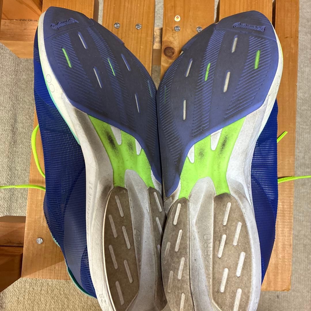 ADIZERO ADIOS 8 ランニングシューズ ネイビー/ライム　26センチ