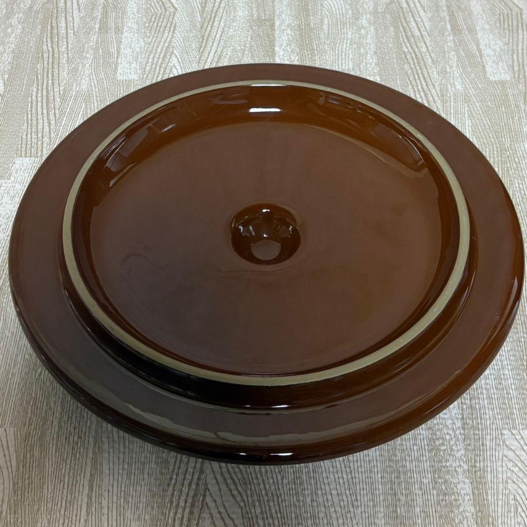 常滑焼 久松窯 切立 蓋付き 8号 直径32cm 漬物