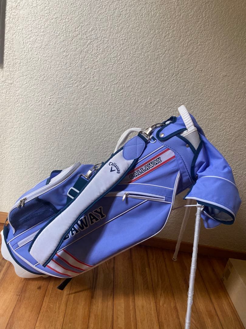 CALLAWAY スタンドキャディバッグ 紫色 ストライプデザイン