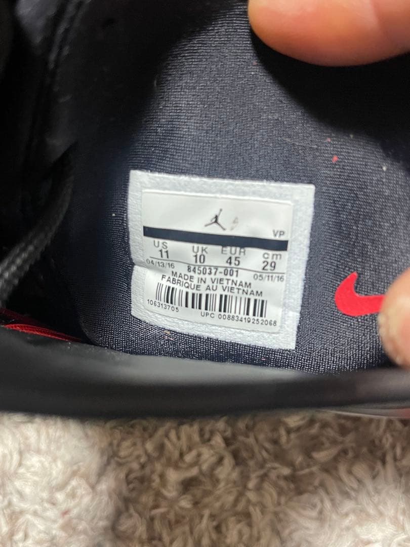 Nike jordan banned バスケットボールシューズ size29cm