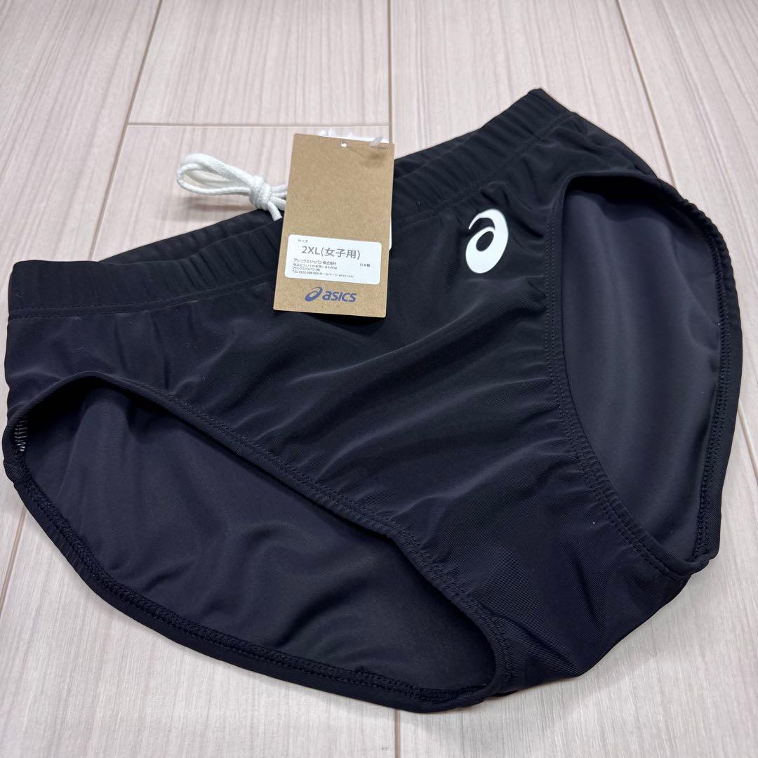アシックス　女子陸上レーシングショーツ　ブラック単色　2XLサイズ　新品